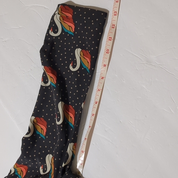 Fossil Silk Shift Brown Dress Swan Polka Dot Size XS - Picture 11 of 12